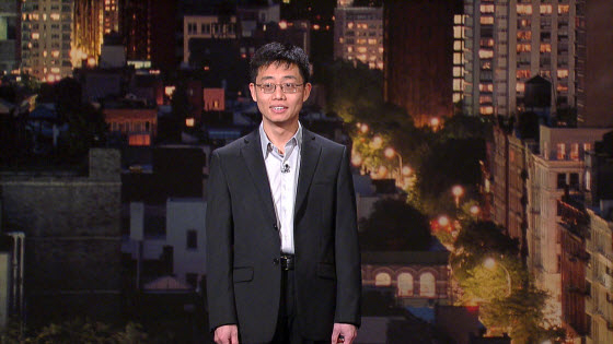 Joe Wong, Chinese-American comedian, on "Late Show with David Letterman".