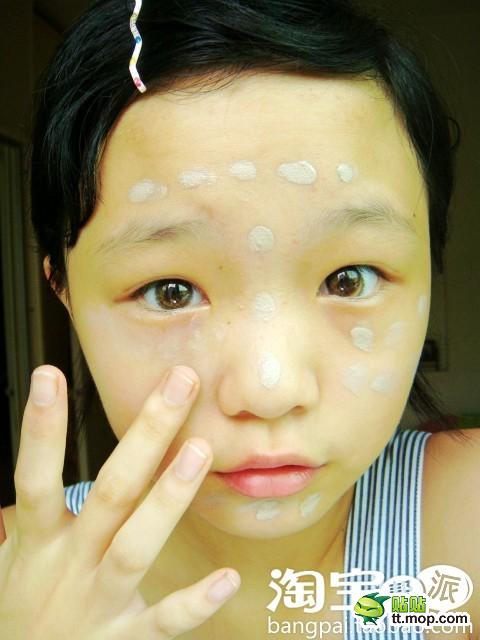 A 12-year-old Chinese girl shows how she applies makeup.